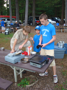 Tree Patrol making pancakes