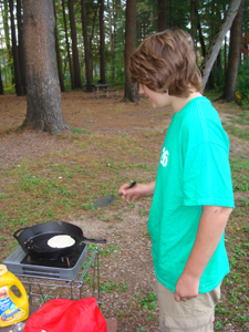 Bat Patrol cooking breakfast