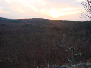 Sunrise from Hancock Hill