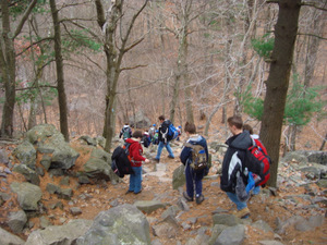 Heading to Eliot Tower