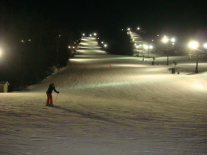 Lighted Ski Slopes