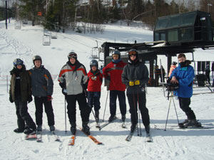Part of the ski crew