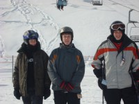 Troop Members Skiing