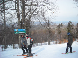 At the top of the mtn