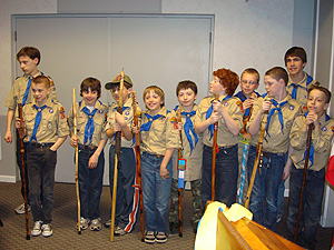 New Scouts from Pack 17