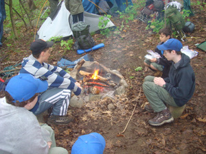 Waking up by the fire