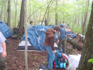 Taking down the camp