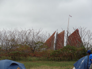 Tall ship passing by