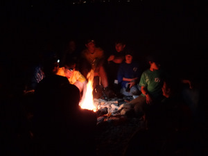 Campfire on the Beach